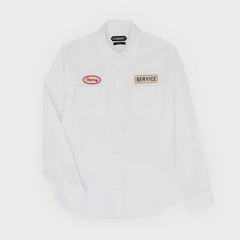 Poplin Mechanic Shirt (White) 1