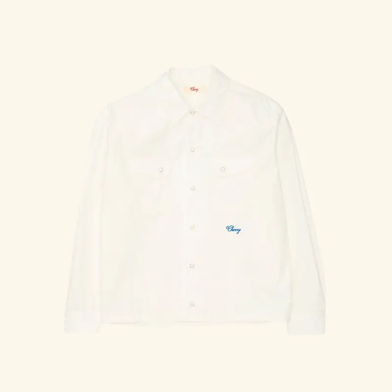 Poplin Western Shirt (White) 1