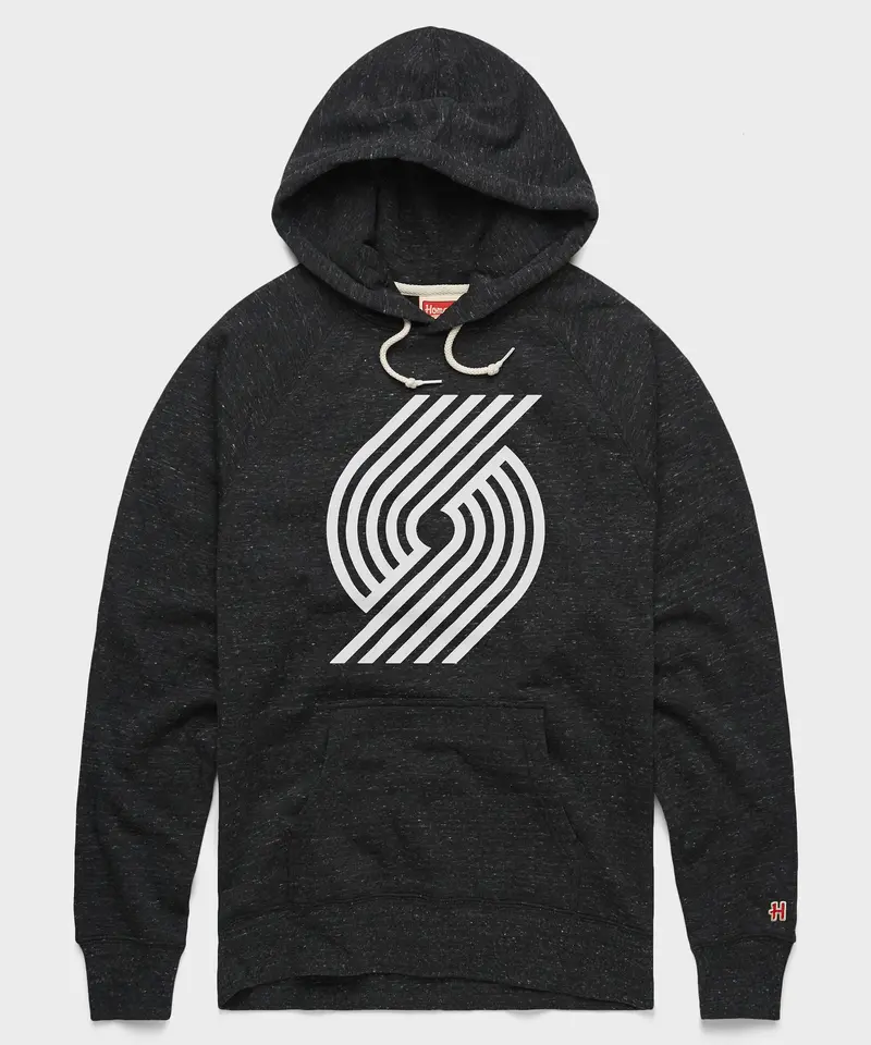 Portland Trail Blazers Blacktop Logo Hoodie 1