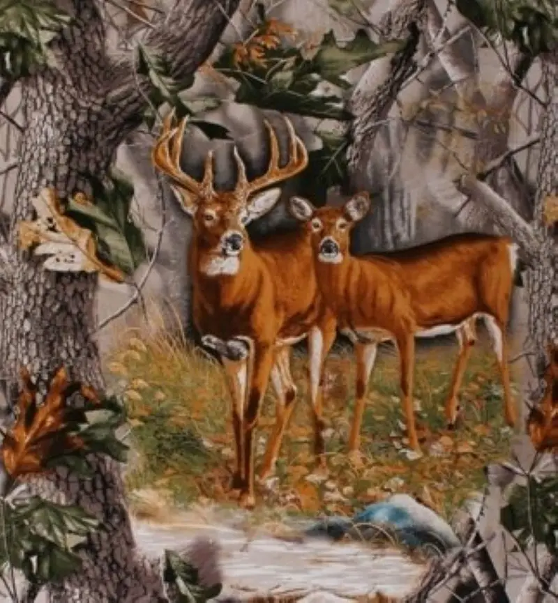 Print Concepts Realtree 9903 Deer Panel - Buck And Doe Panel 36" Panel 1