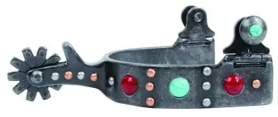 Professional Choice Red And Turquoise Dot Spur 1
