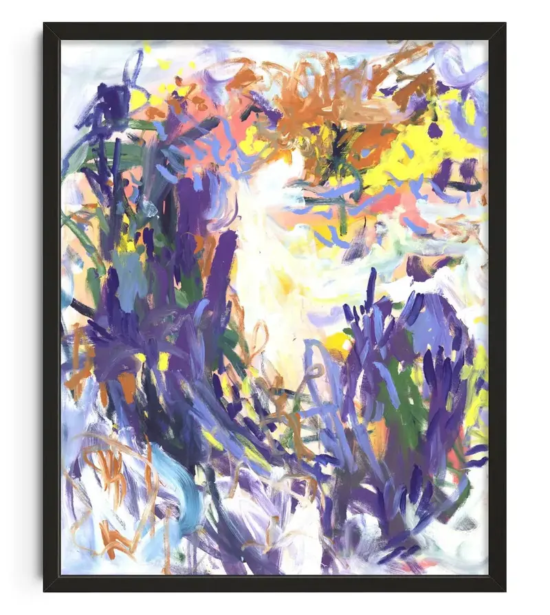 Purple Brush Strokes 1