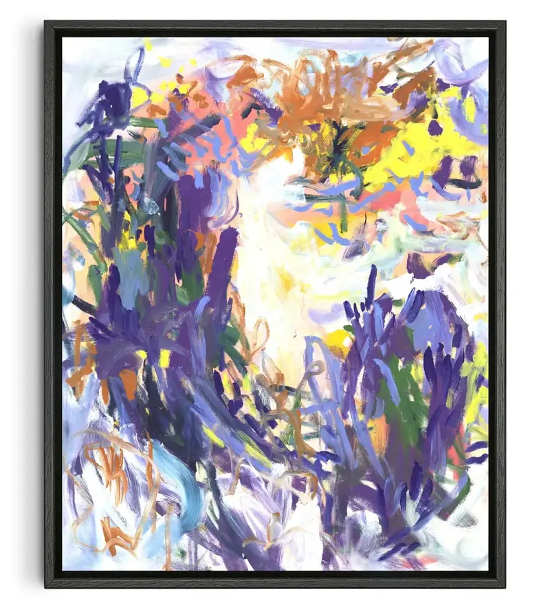 Purple Brush Strokes 1