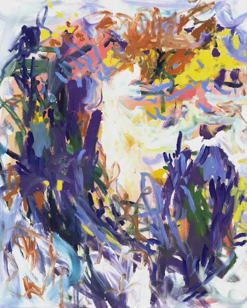Purple Brush Strokes 2