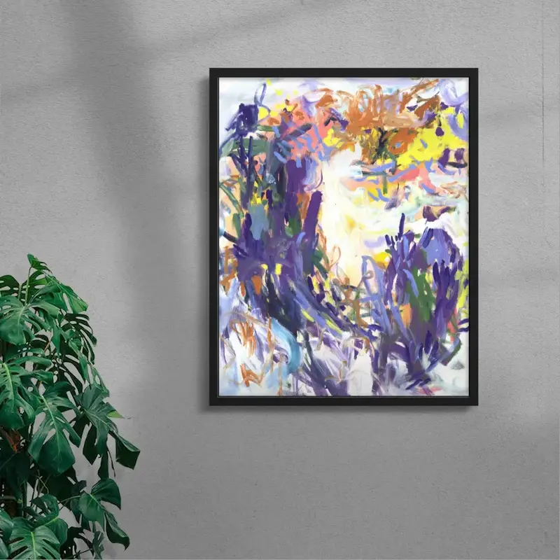 Purple Brush Strokes 4