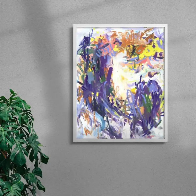 Purple Brush Strokes 5