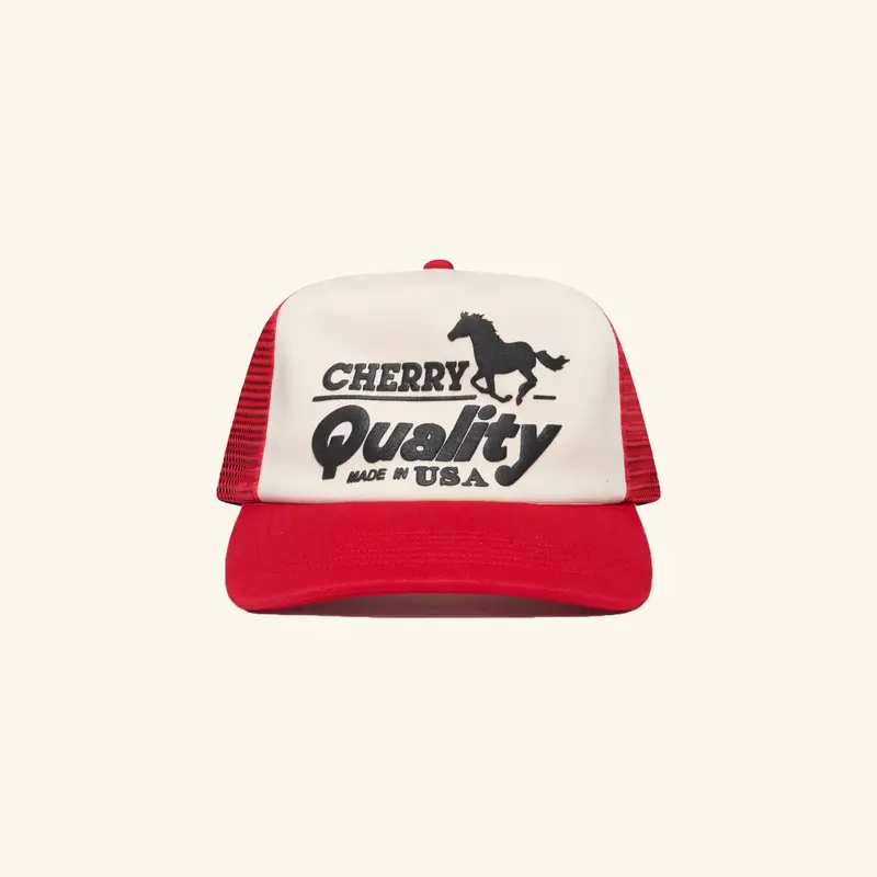 Quality Trucker Hat (Red) 1