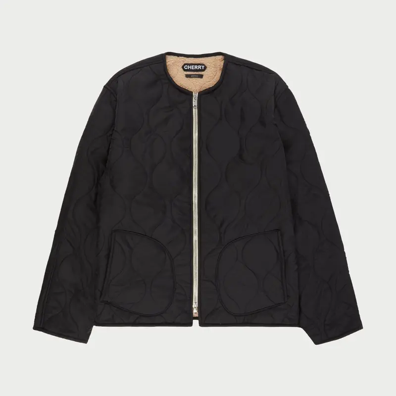 Quilted Shell Jacket (Black) 1