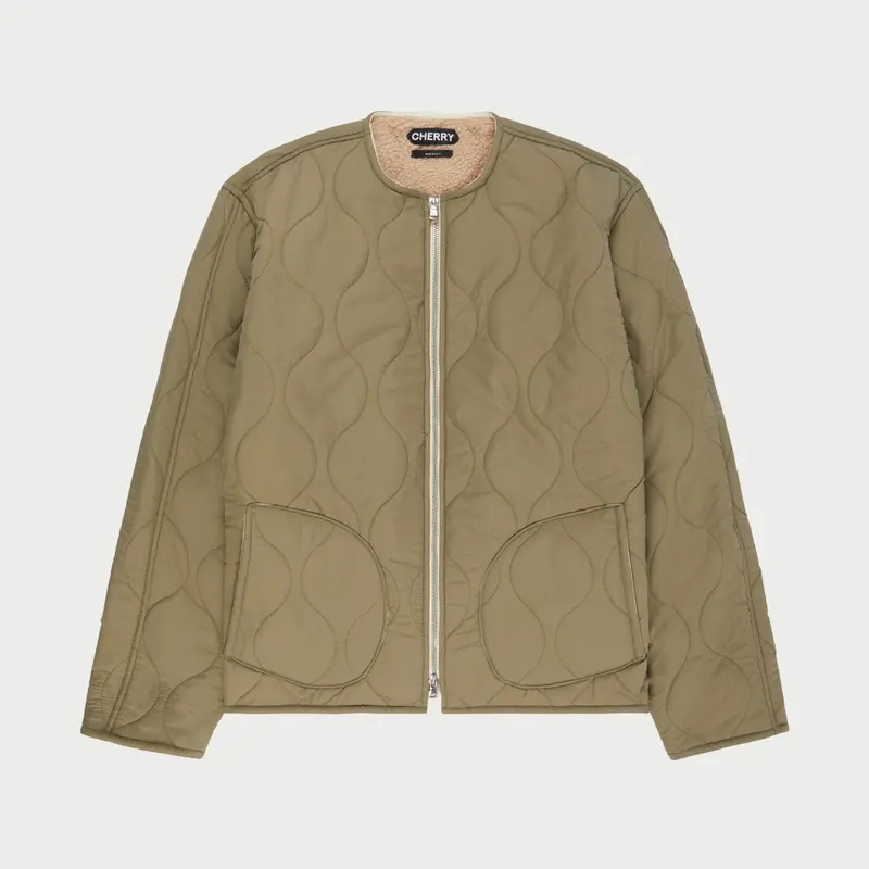 Quilted Shell Jacket (Green) 1