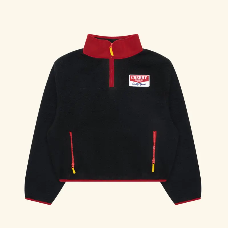 Racing Half Zip Fleece (Black/Red) 1