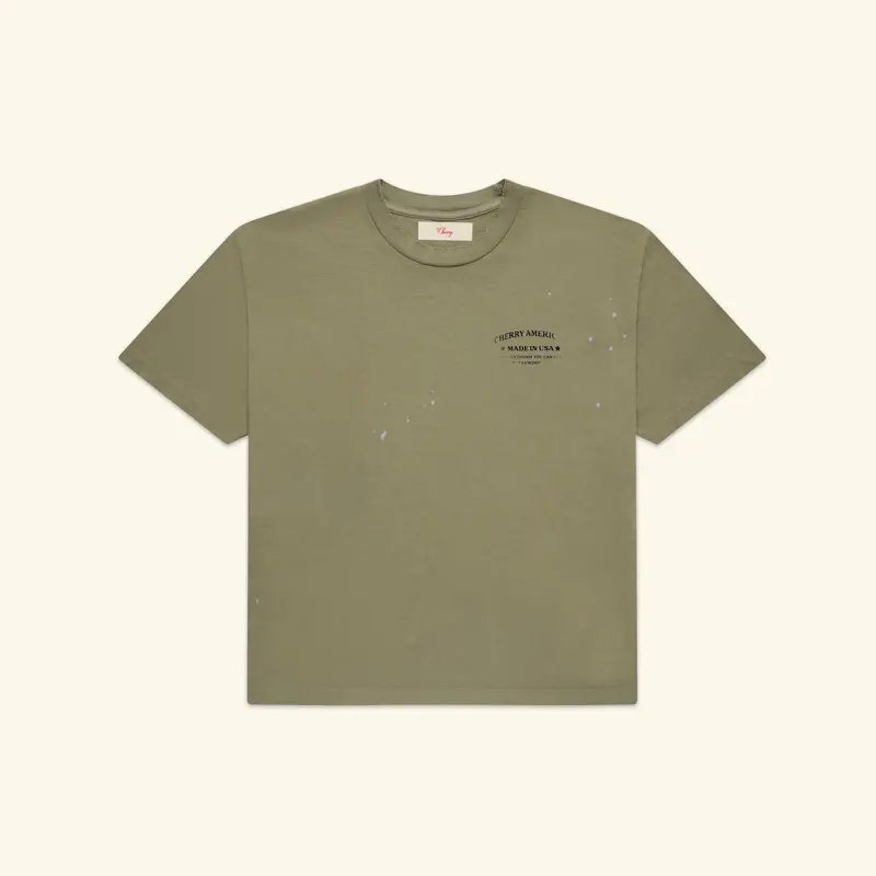 Ranch Wear Boxy T-Shirt (Army Green) 1