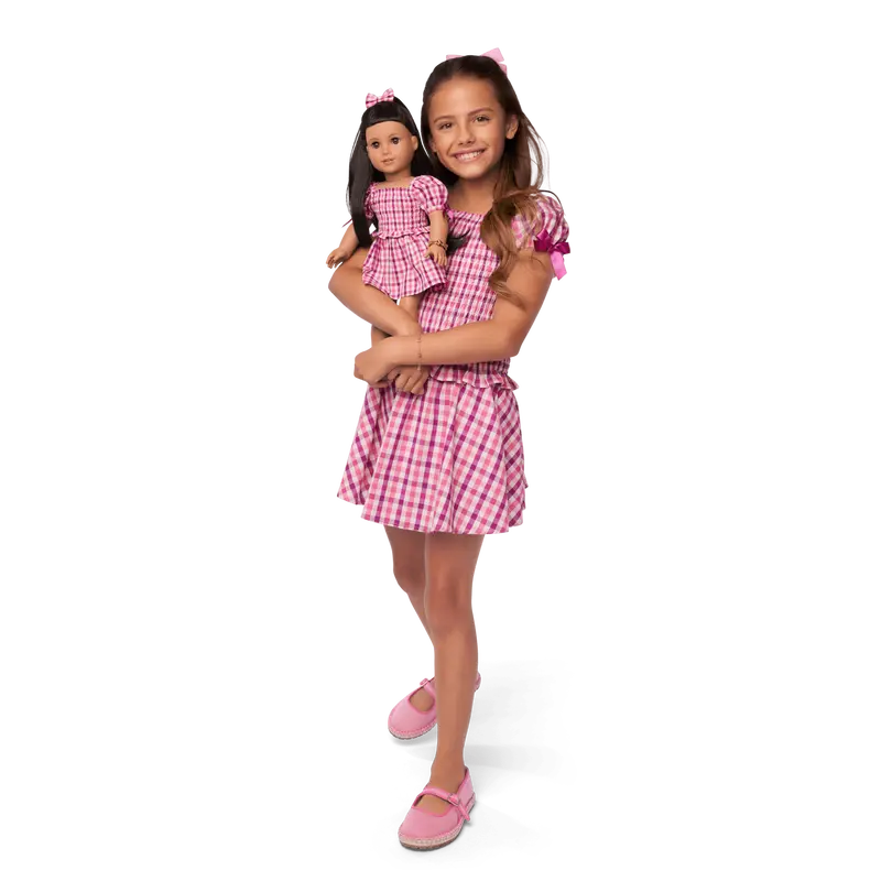 Raquel’S™ Gingham Ruffle Outfit For Girls & 18-Inch Dolls + Raquel Doll (Girl Of The Year™ 2026) 1