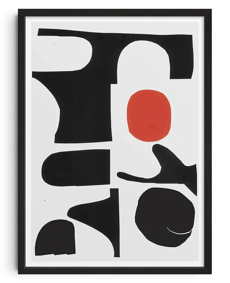 Red Sun Print - Unframed 1