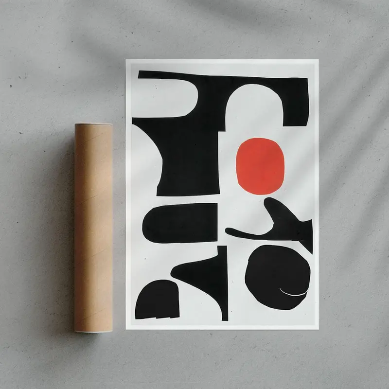 Red Sun Print - Unframed 2