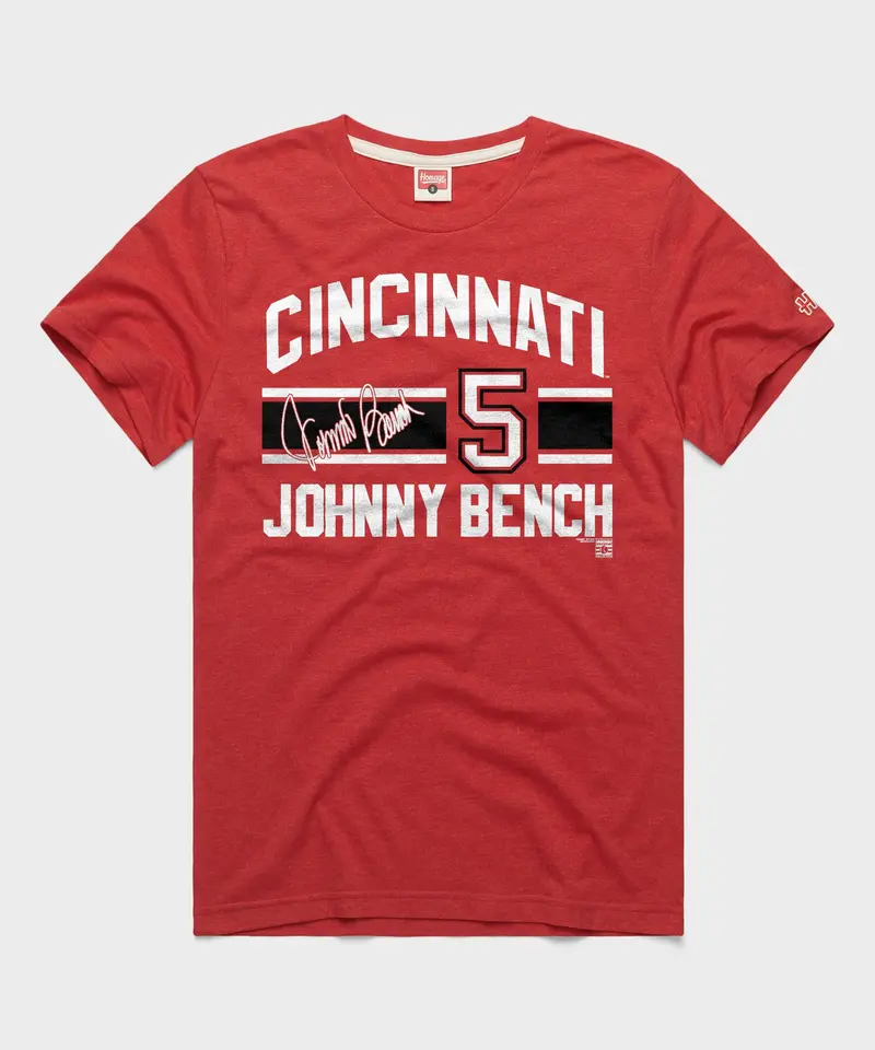 Reds Johnny Bench Signature Jersey 1