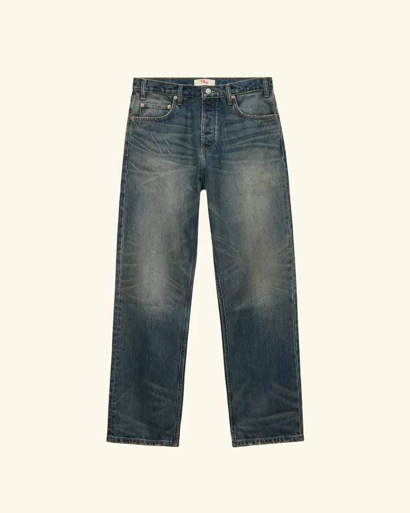 Relaxed 5 Pocket Jeans (Dark Dirty Blue) 1