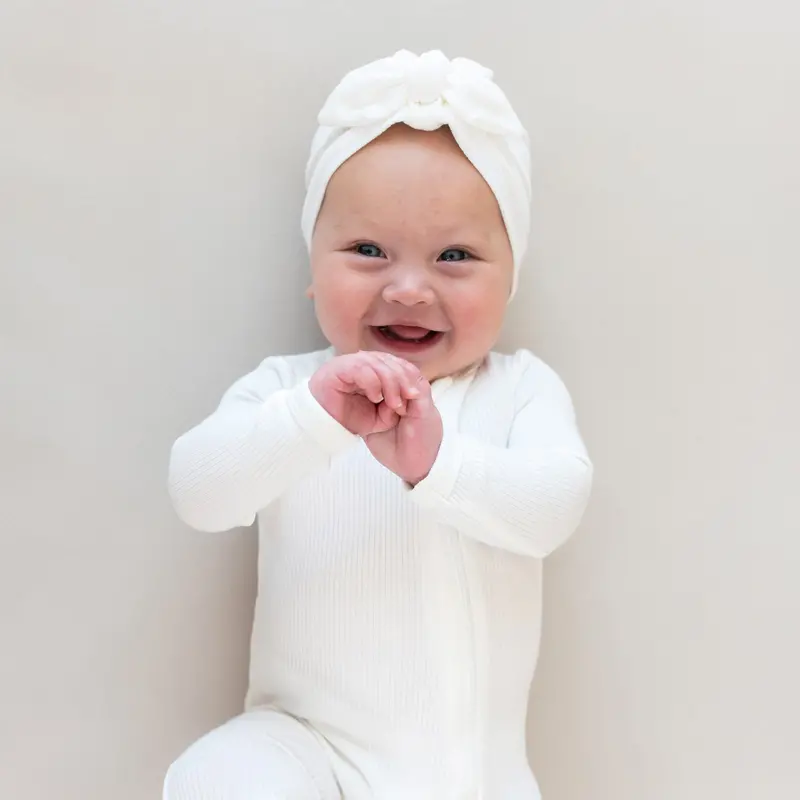 Ribbed Headwrap In Cloud 1