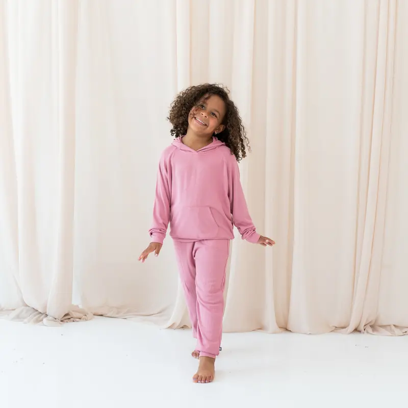 Ribbed Jogger Pant In Apple Blossom 1