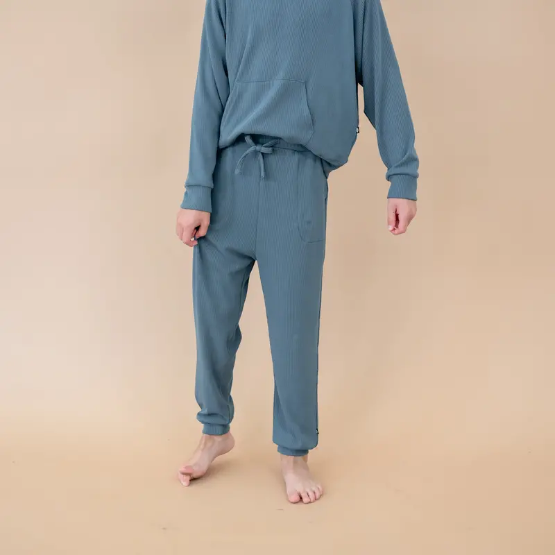 Ribbed Jogger Pant In Atlantic 1