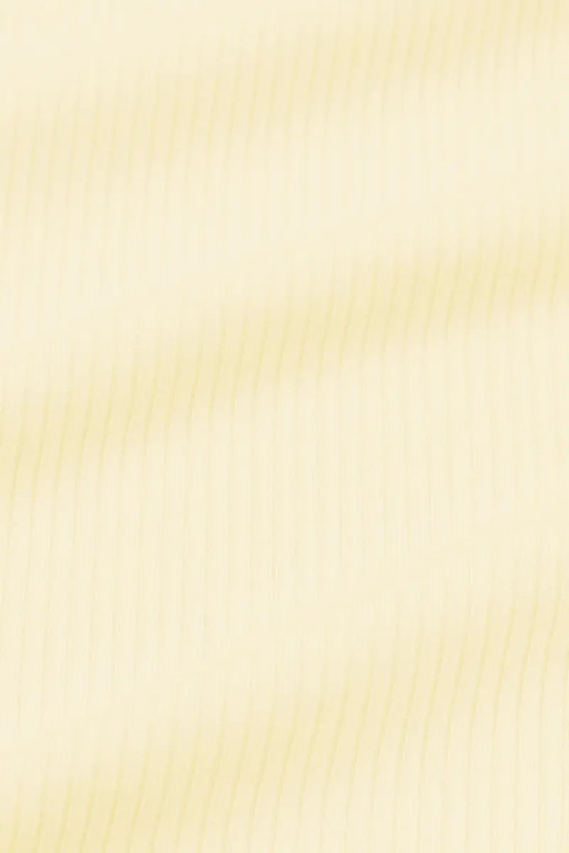 Ribbed Spaghetti Strap Bodysuit In Chamomile 4