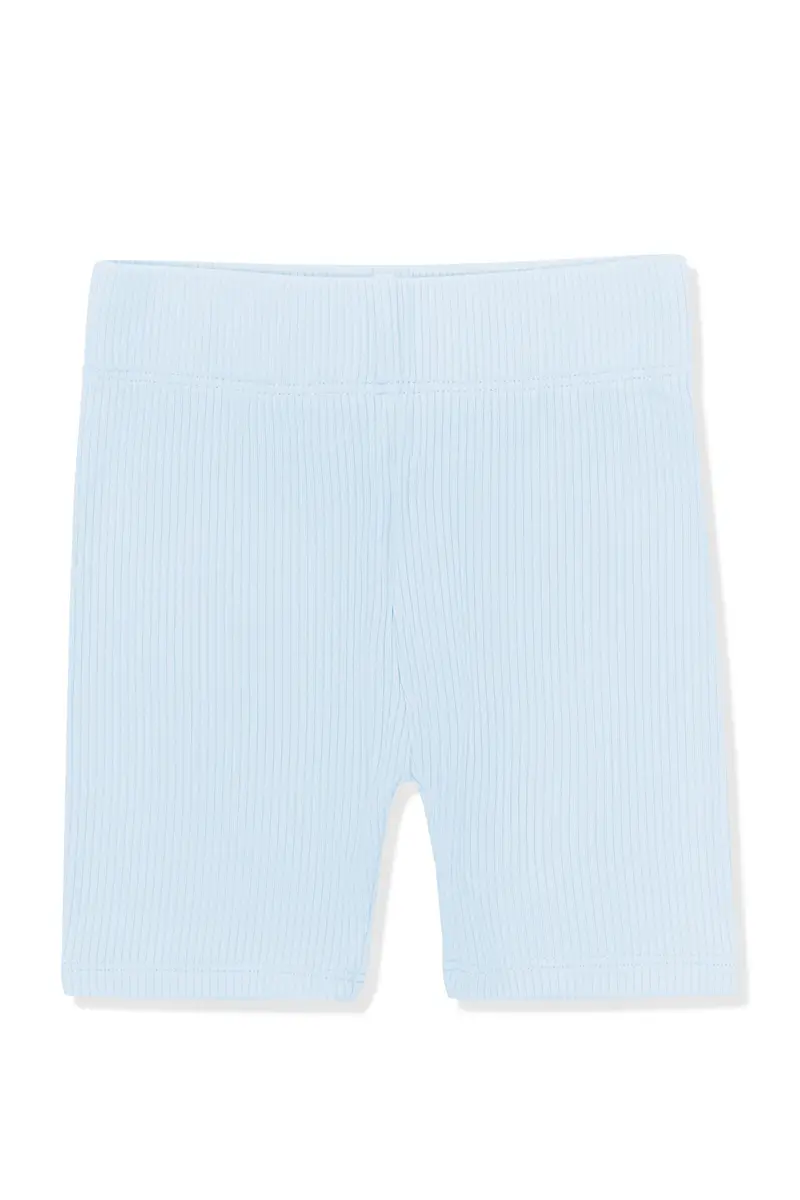 Ribbed Toddler Biker Shorts In Breeze 2
