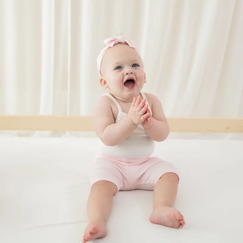 Ribbed Toddler Biker Shorts In Sakura 1