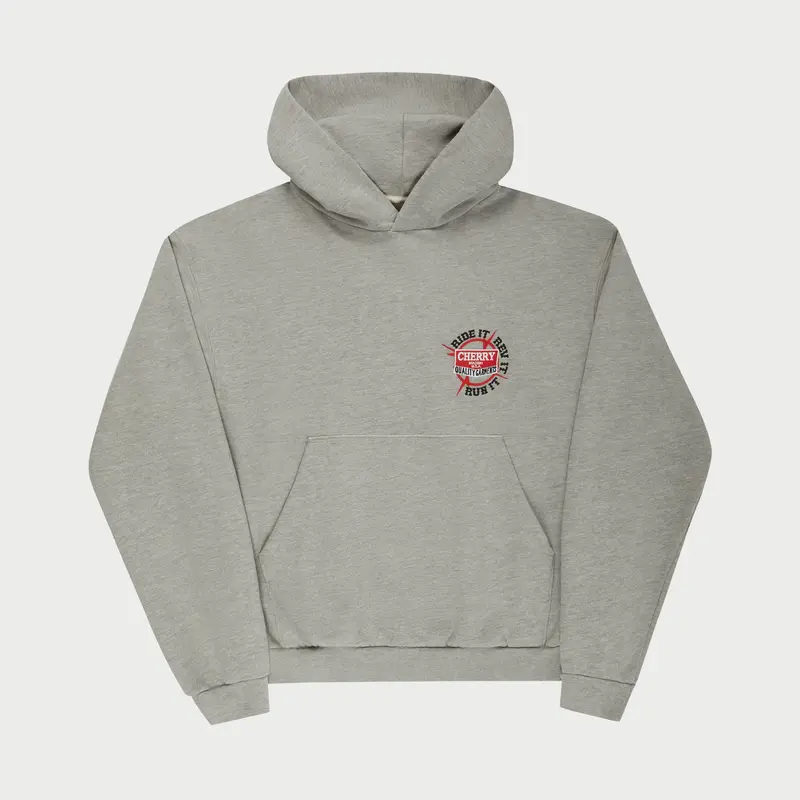 Ride It, Rev It Hoodie (Heather Grey) 1
