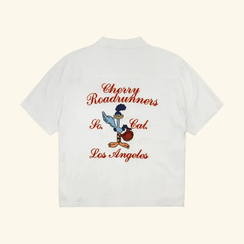 Roadrunner Bowling Shirt (White) 1
