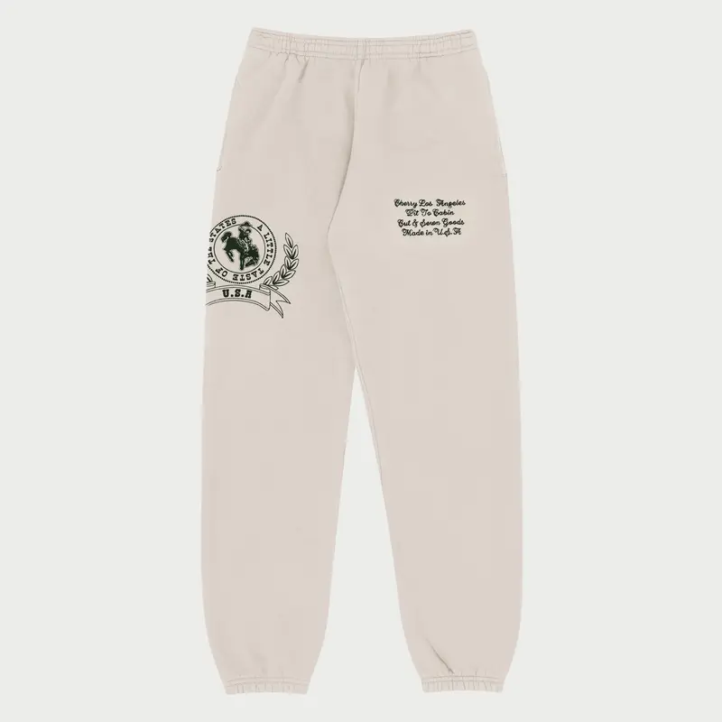 Rodeo Athletic Sweatpants (Cream) 1