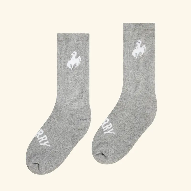 Rodeo Champ Socks (Heather Grey) 1