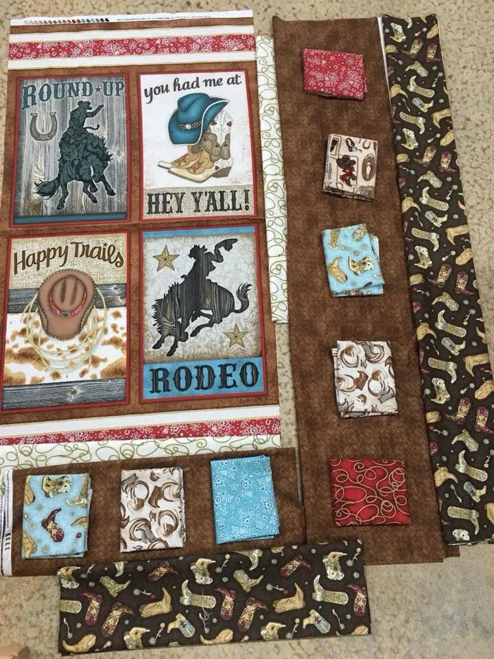 Rodeo Roundup / Sidelights  Size 46 X 62 1