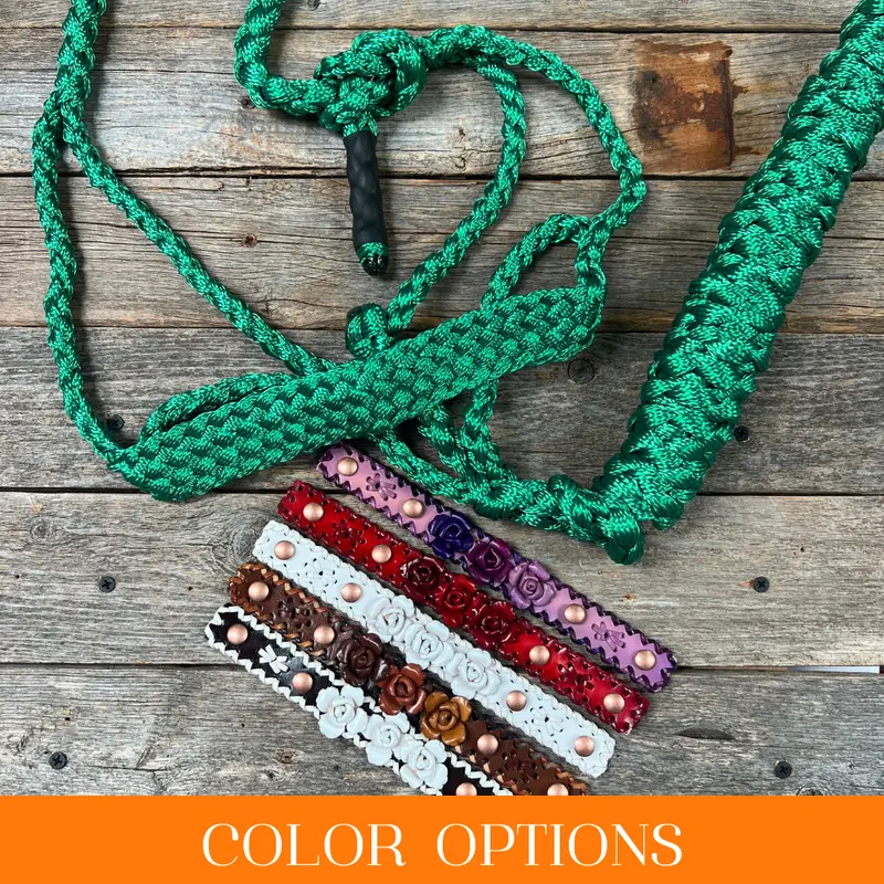 Rose - Green Mule Tape Halter 1