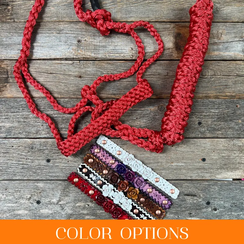 Rose - Red Mule Tape Halter 1