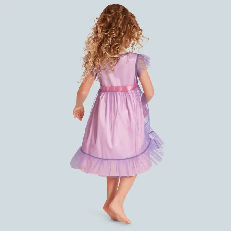 Royal Ruffles Nightie & Robe For Little Girls 3