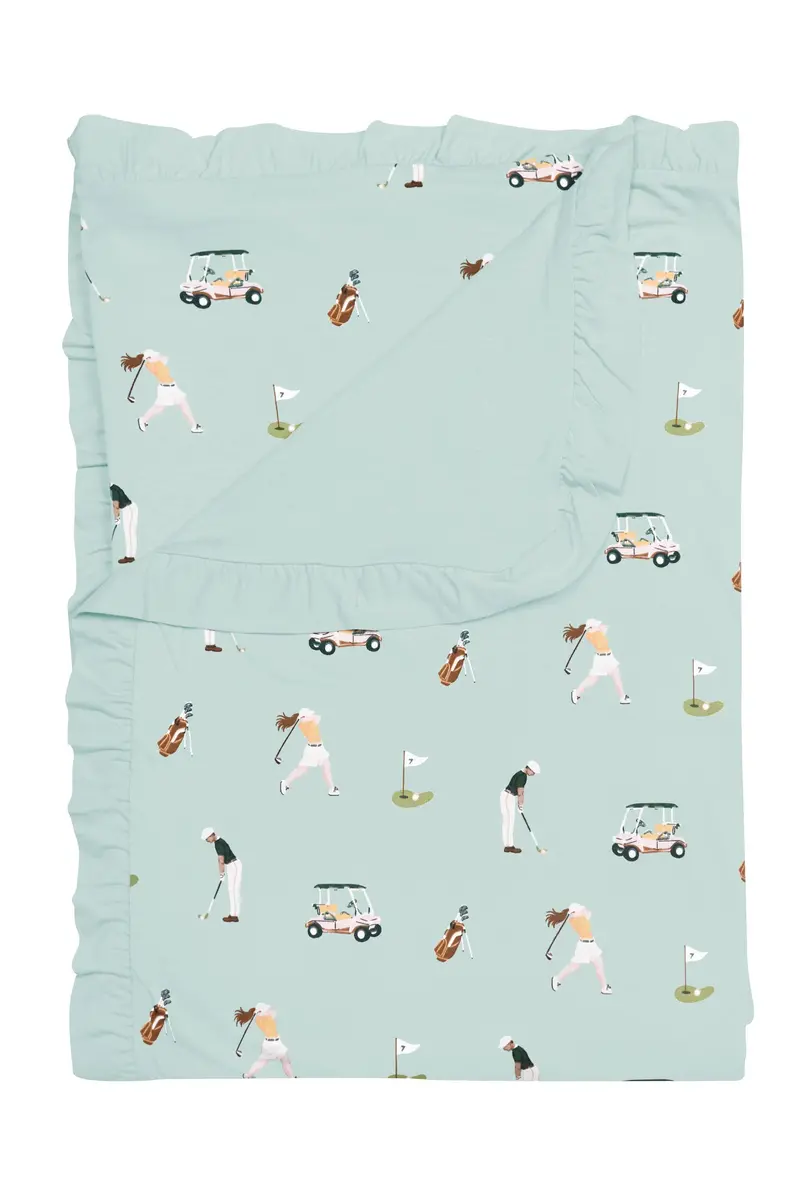 Ruffle Toddler Blanket In Golf 0.5 1