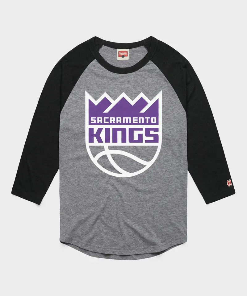 Sacramento Kings Logo Raglan 1