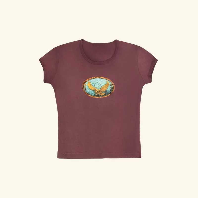 Saloon Scoop Neck Baby Tee 1