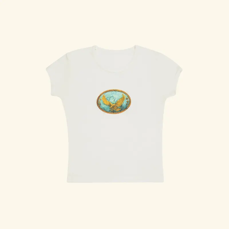 Saloon Scoop Neck Baby Tee 1
