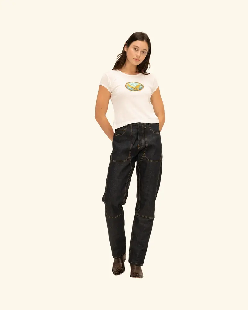 Saloon Scoop Neck Baby Tee 3
