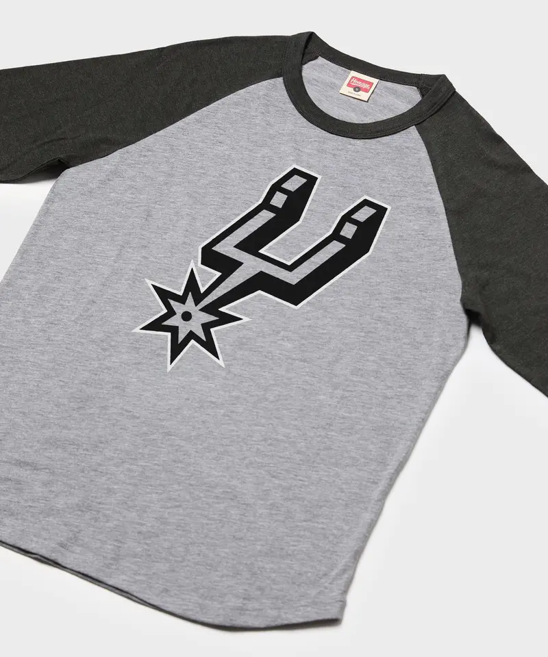 San Antonio Spurs Logo Raglan 2