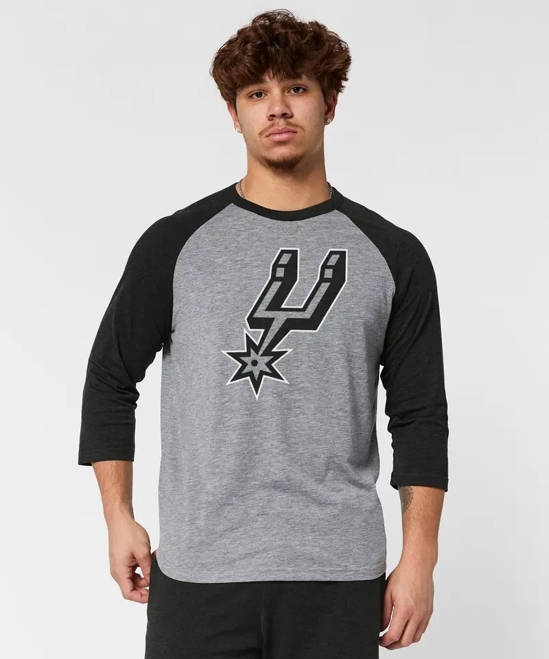 San Antonio Spurs Logo Raglan 3