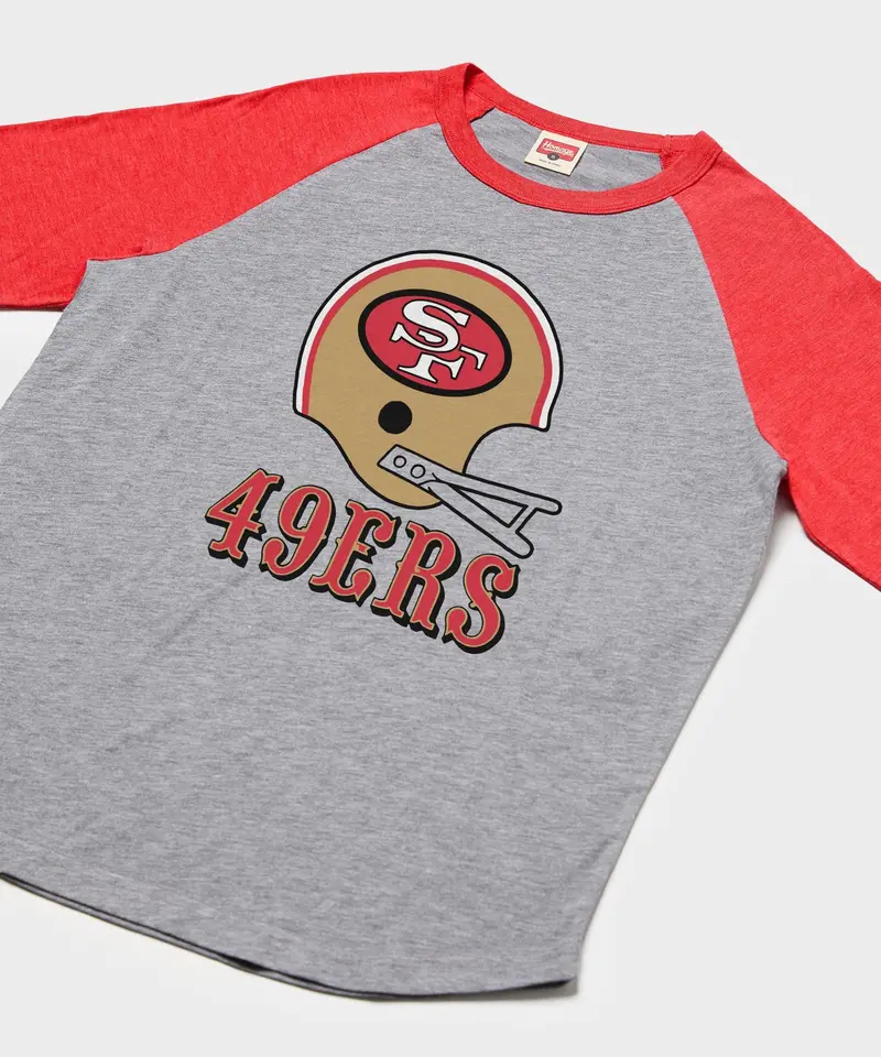 San Francisco 49Ers Big Helmet Raglan 2
