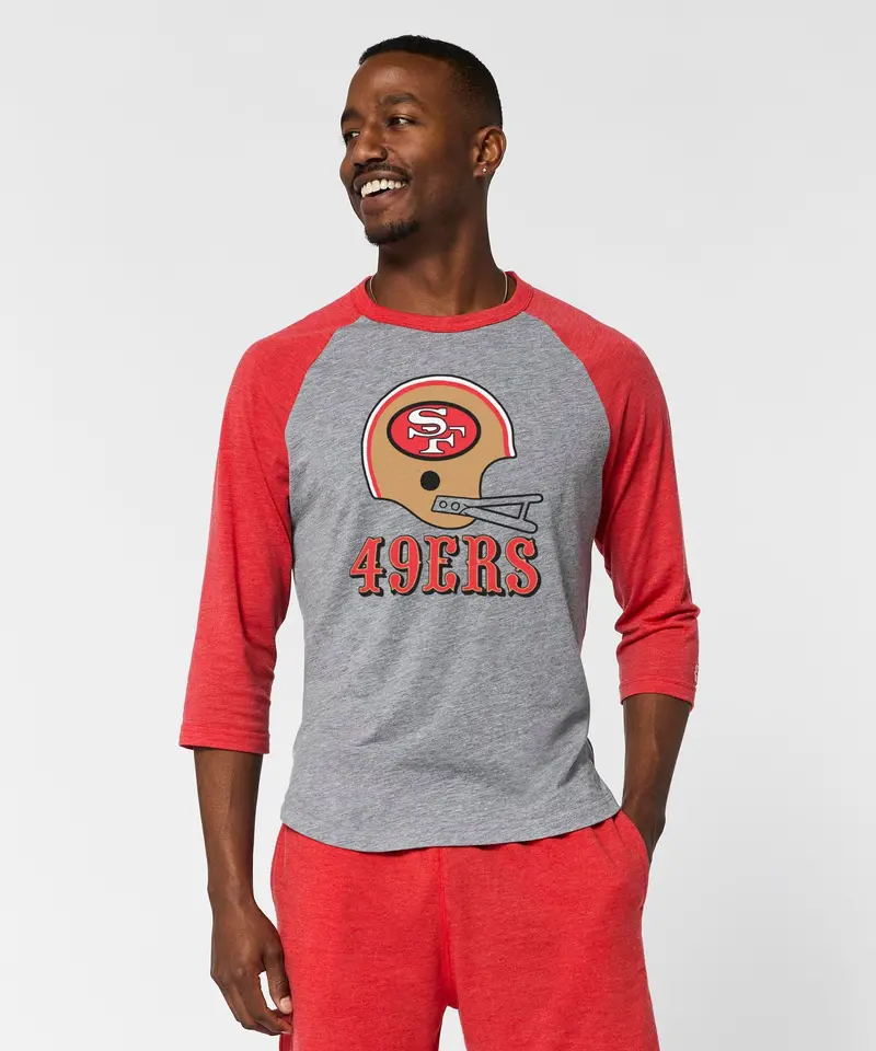 San Francisco 49Ers Big Helmet Raglan 3