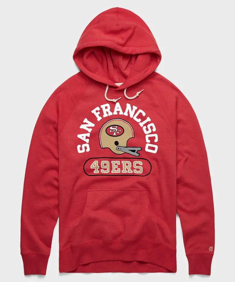 San Francisco 49Ers Throwback Helmet Hoodie 1