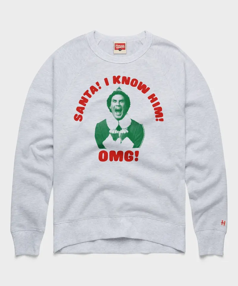 Santa! I Know Him! Omg! Crewneck 1