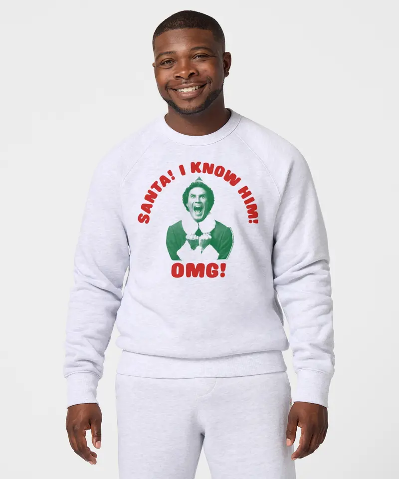 Santa! I Know Him! Omg! Crewneck 3
