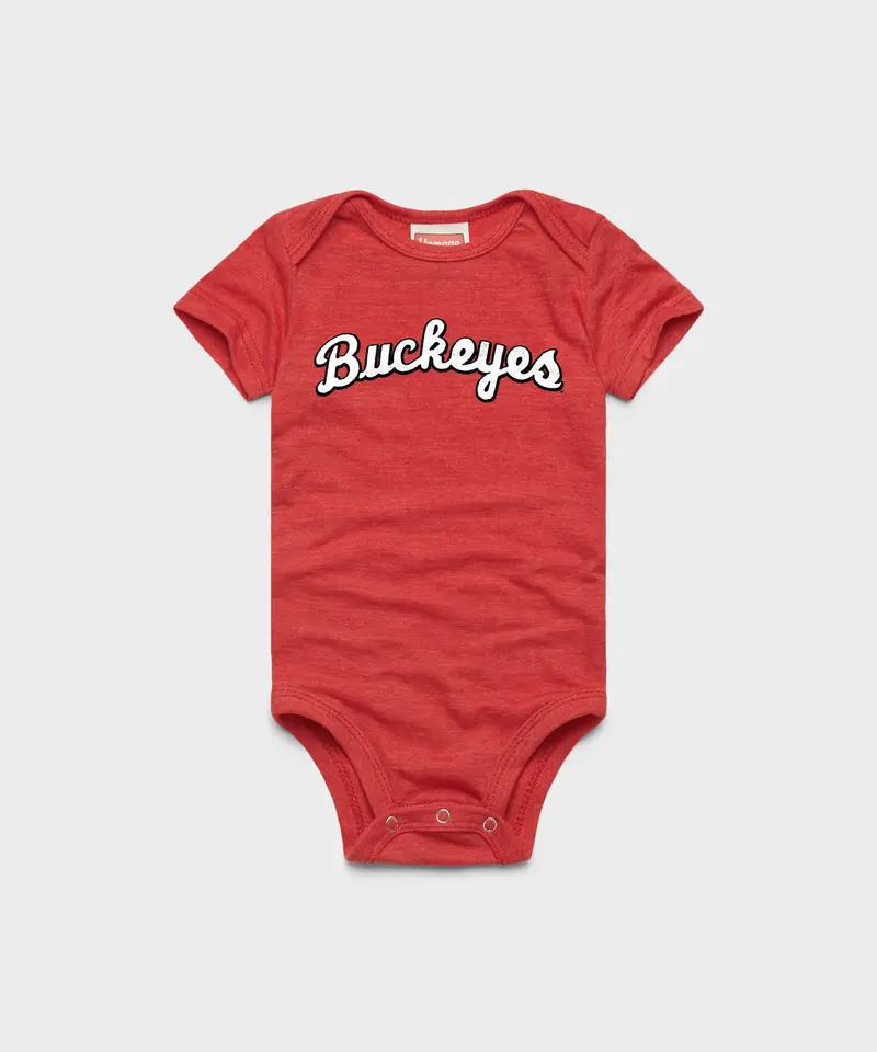 Script Buckeyes Baby One Piece 1