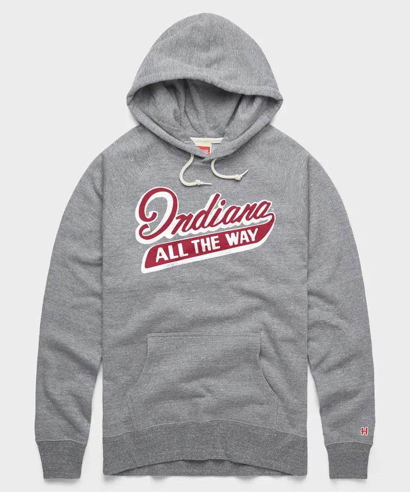 Script Indiana All The Way Hoodie 1