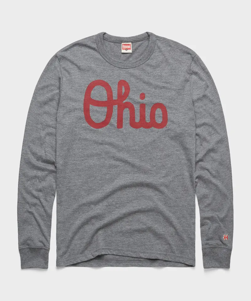 Script Ohio Long Sleeve Graphic Tee