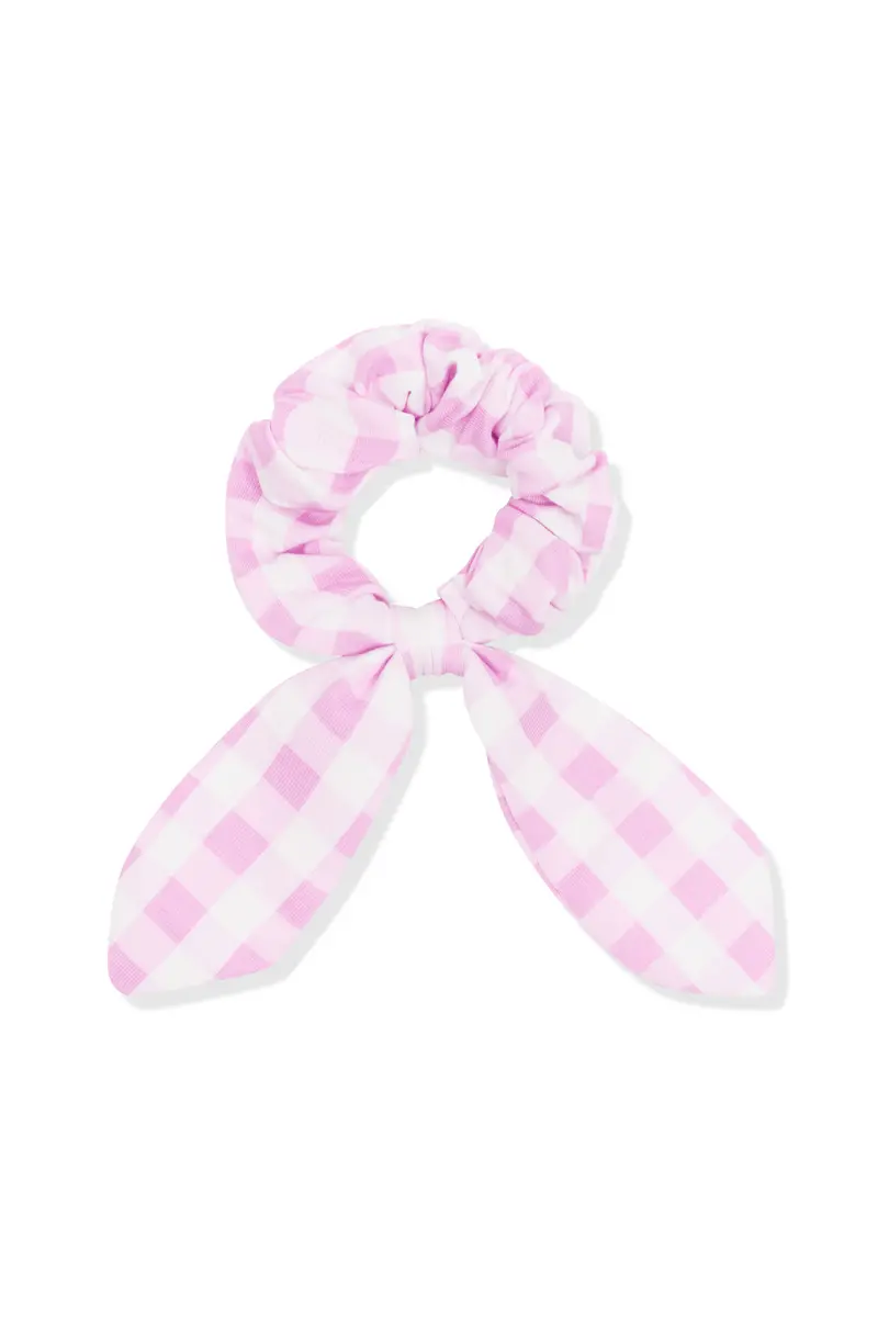 Scrunchie In Gingham Thistle 1